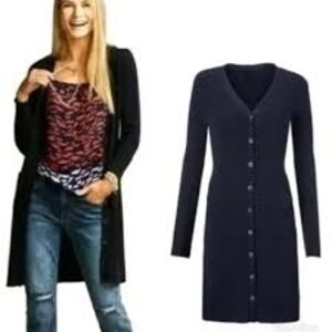CAbi Women's Black Button-Up Cardigan
